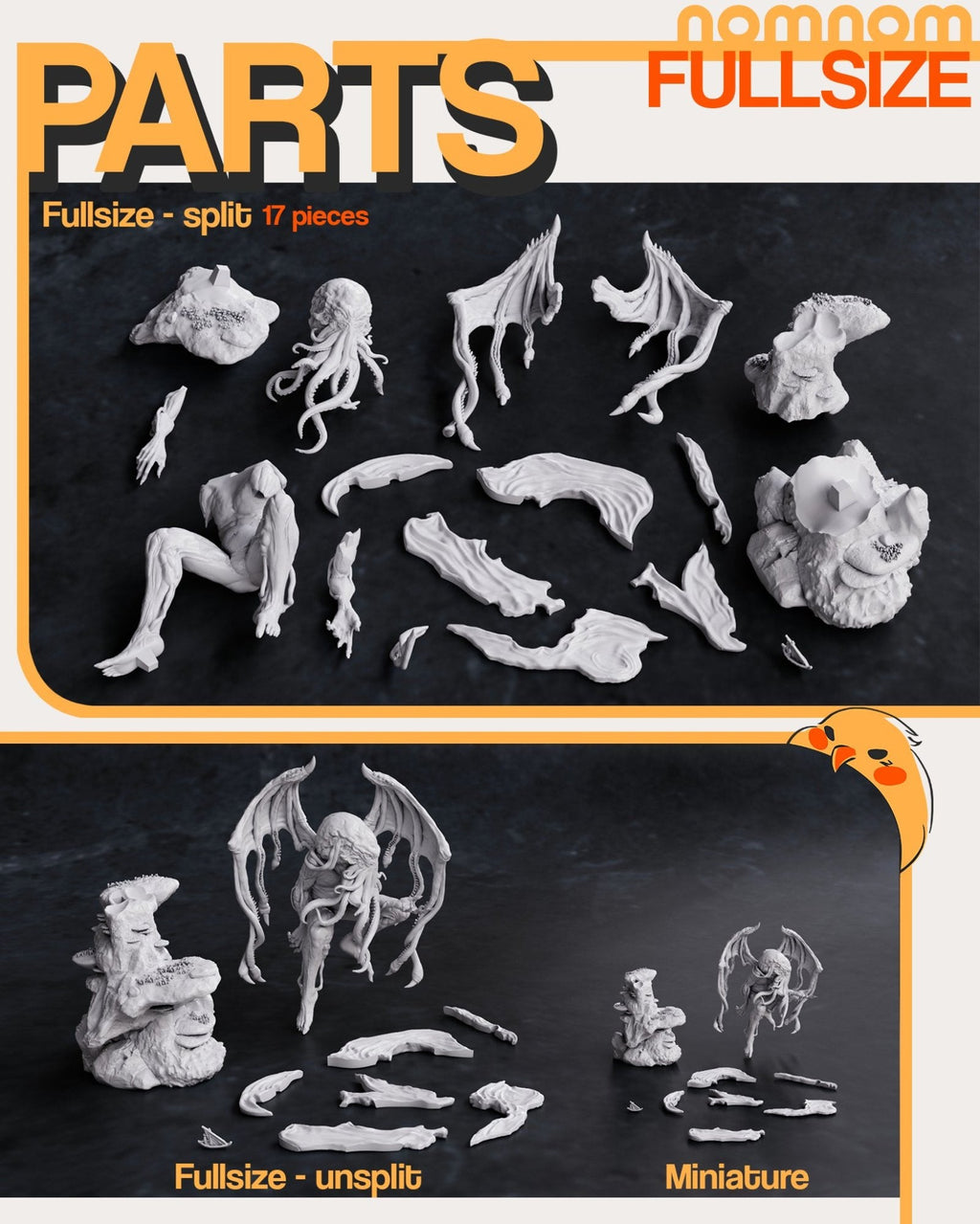 Cthulhu - Mythos - 75mm, 1:10 scale