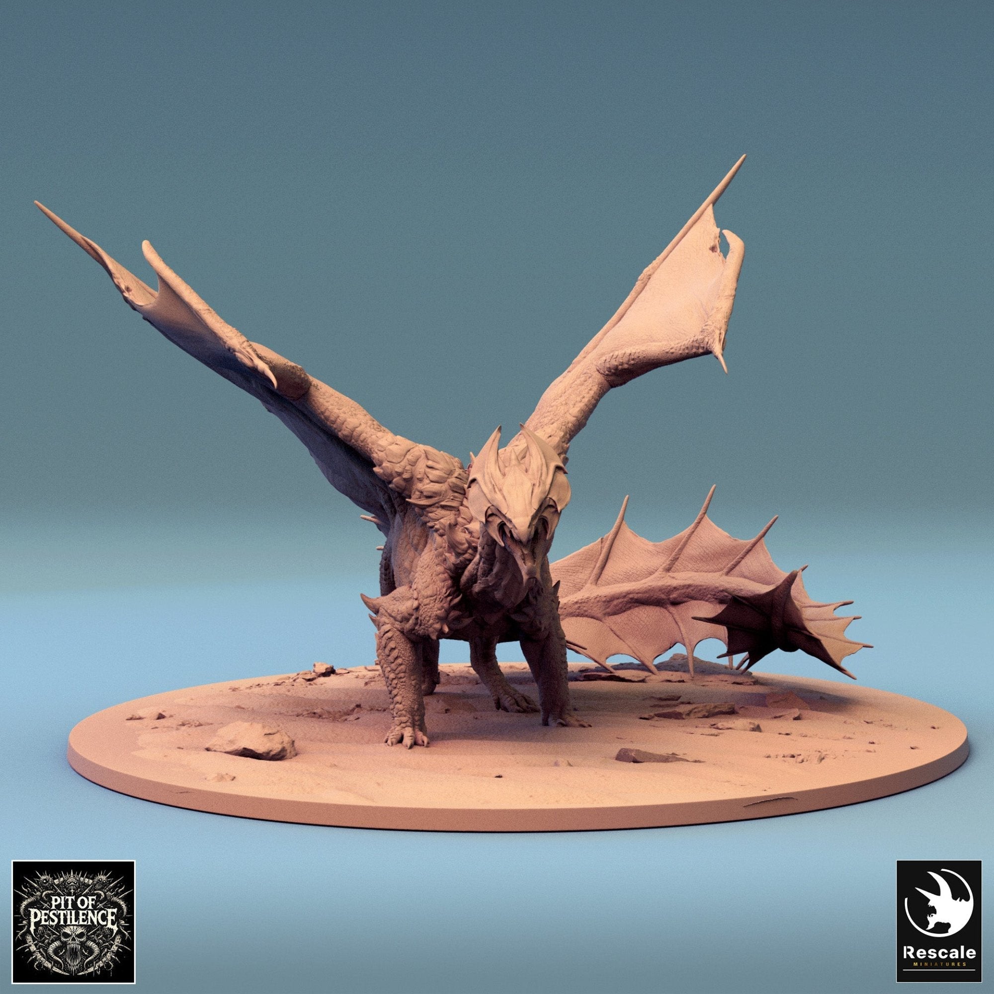 Legendary Metallic Brass Dragon - Walk