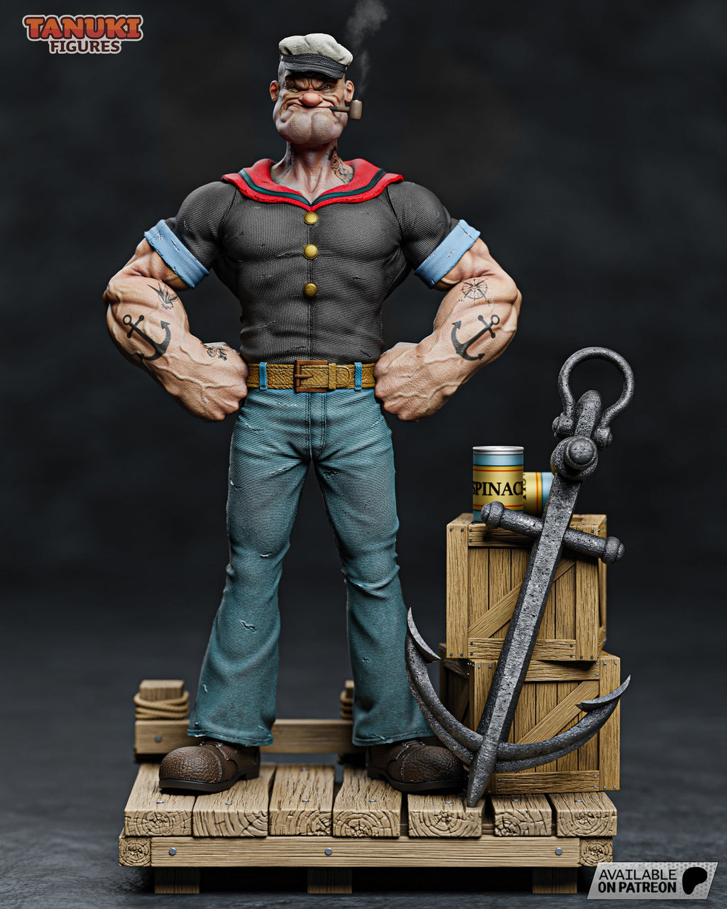 Popeye - 1:6 Scale Figure & Bust