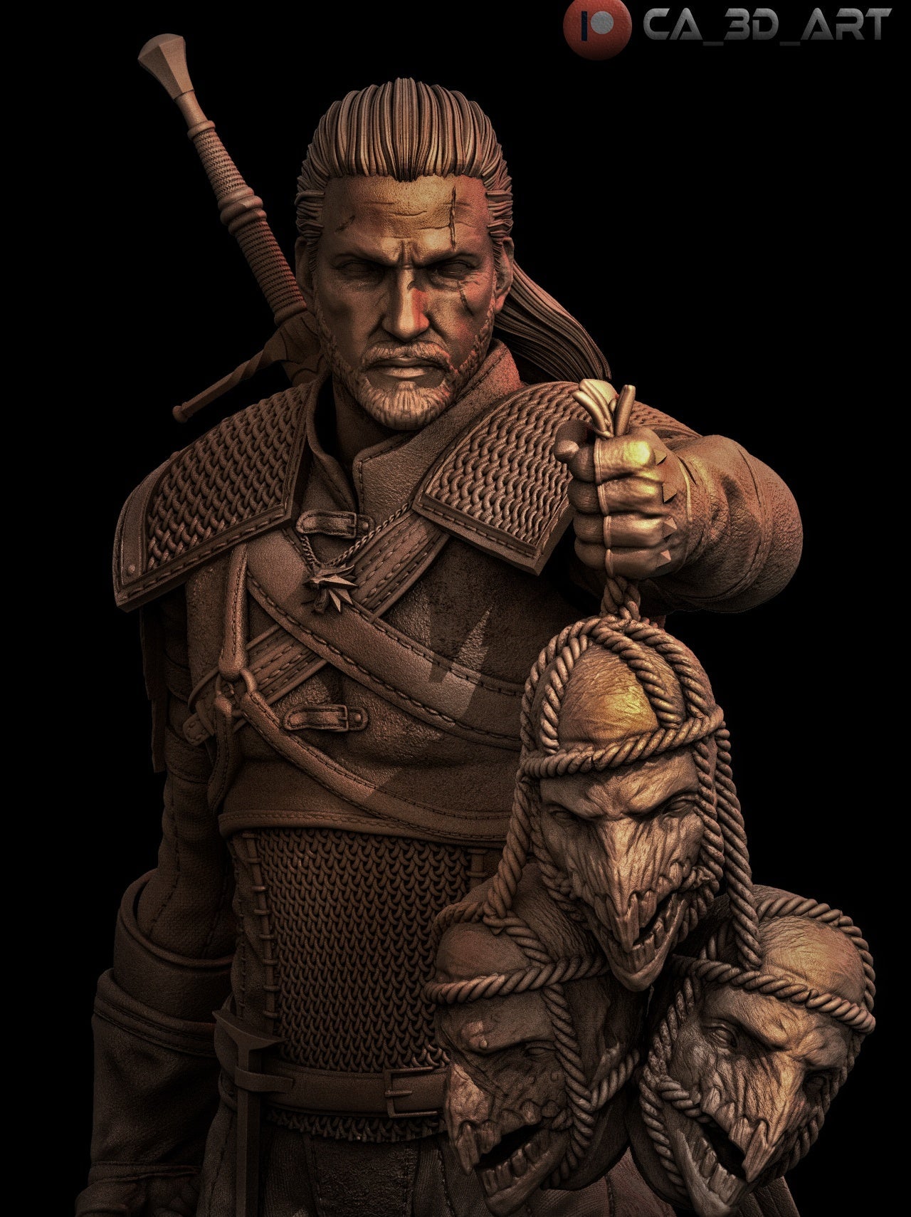 Geralt - The Witcher (SFW/NSFW 18+ Only) - 1:6 & 1:9 Scale Figures