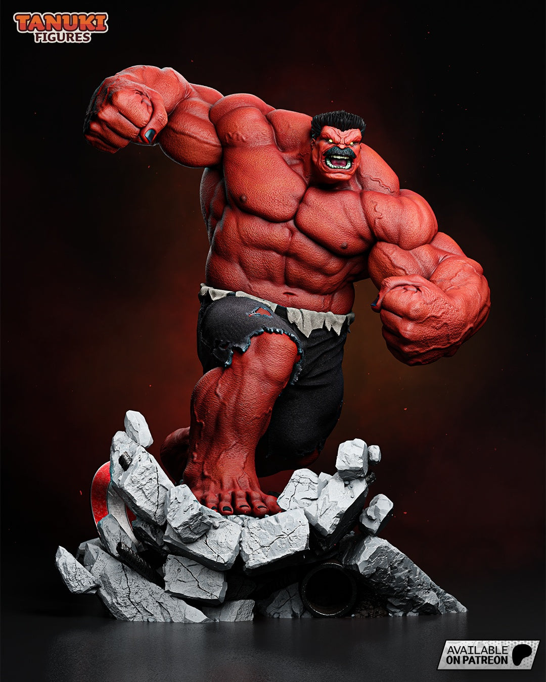 Red Hulk - Marvel Comics - 1:6 Scale & Bust