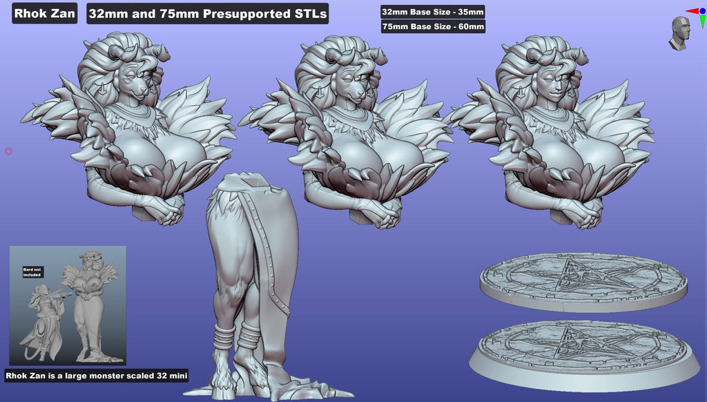 Rhok Zan - Lovecraftian Pin-Up
