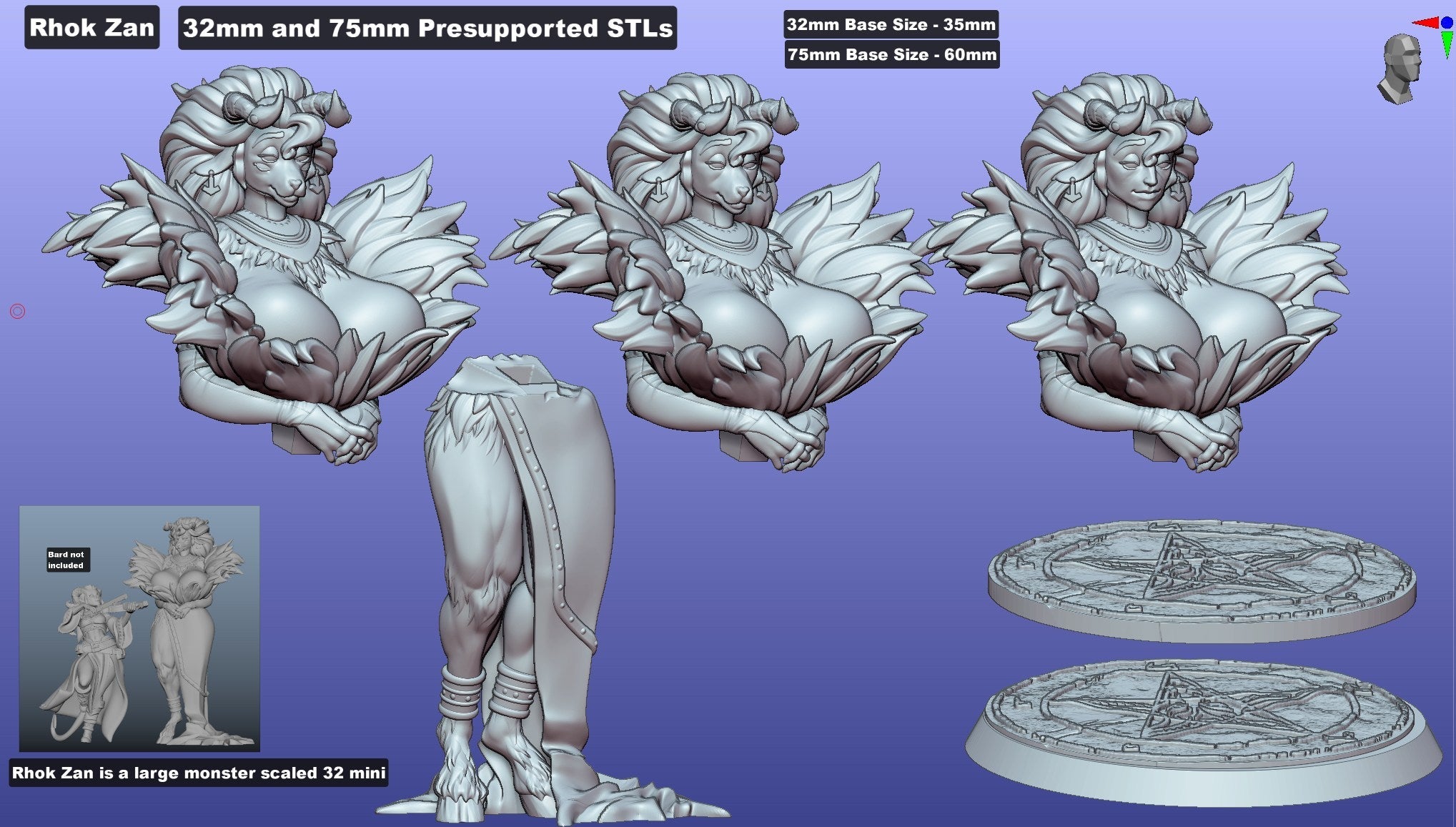 Rhok Zan - Lovecraftian Pin-Up