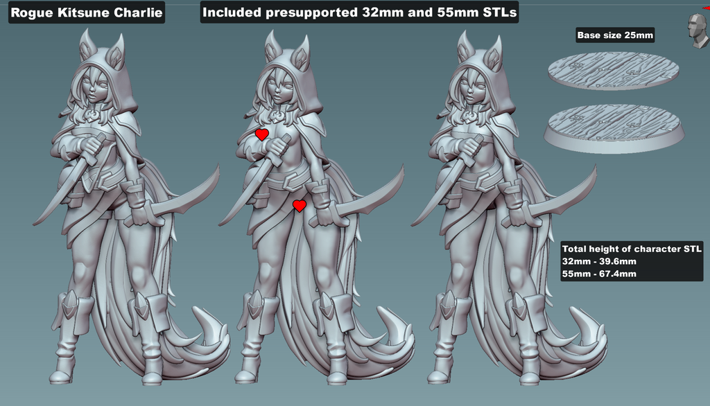 Kitsune Rogue - Charlie (NSFW/SFW 18+)