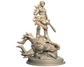 Serkara - Female Human Barbarian Miniature - Blade & Fury
