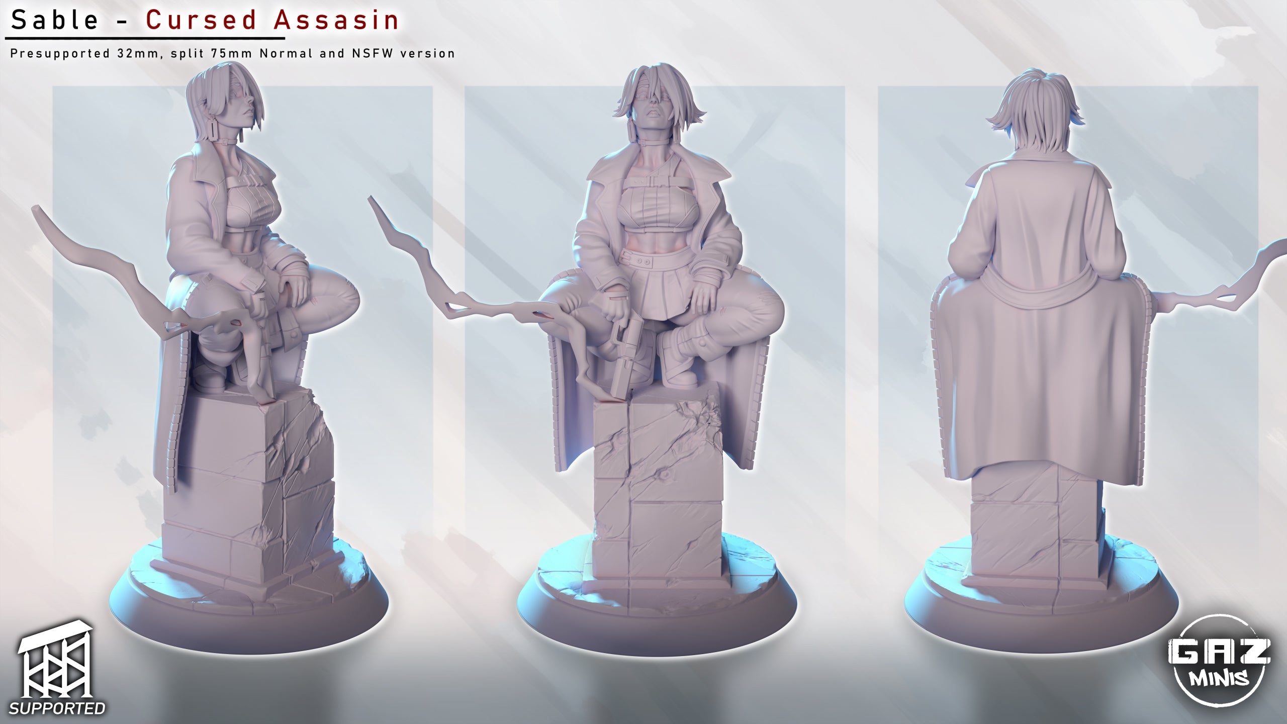 Sable - Cursed Assassin (SFW/NSFW 18+ Only)