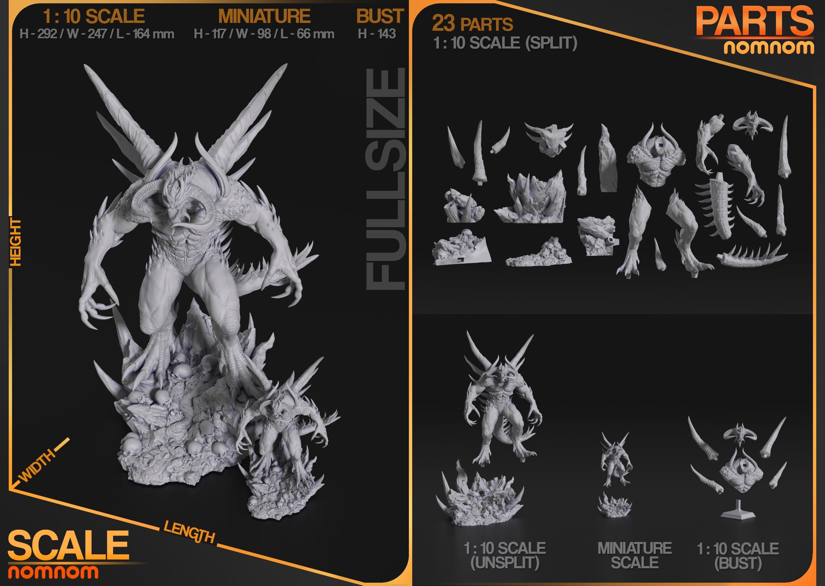 Diablo, Lord of Terror - Diablo - 75mm, 1:10 scale