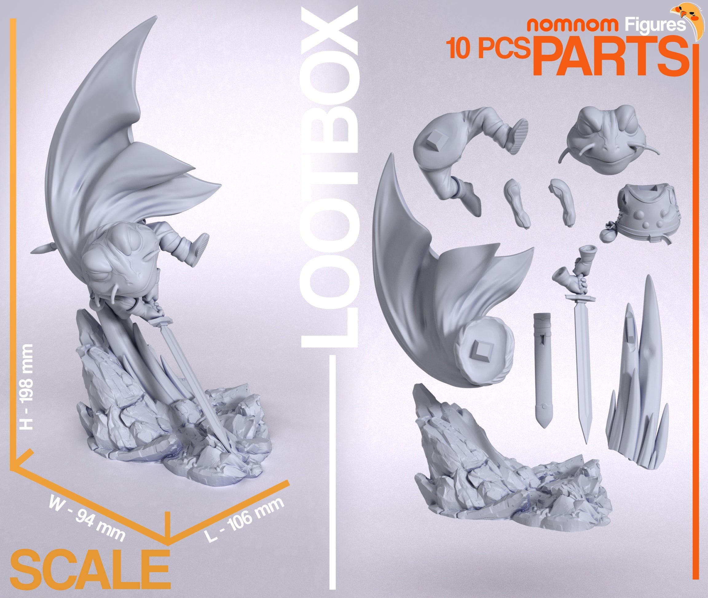 Frog - Chrono Trigger - 1:10 Scale