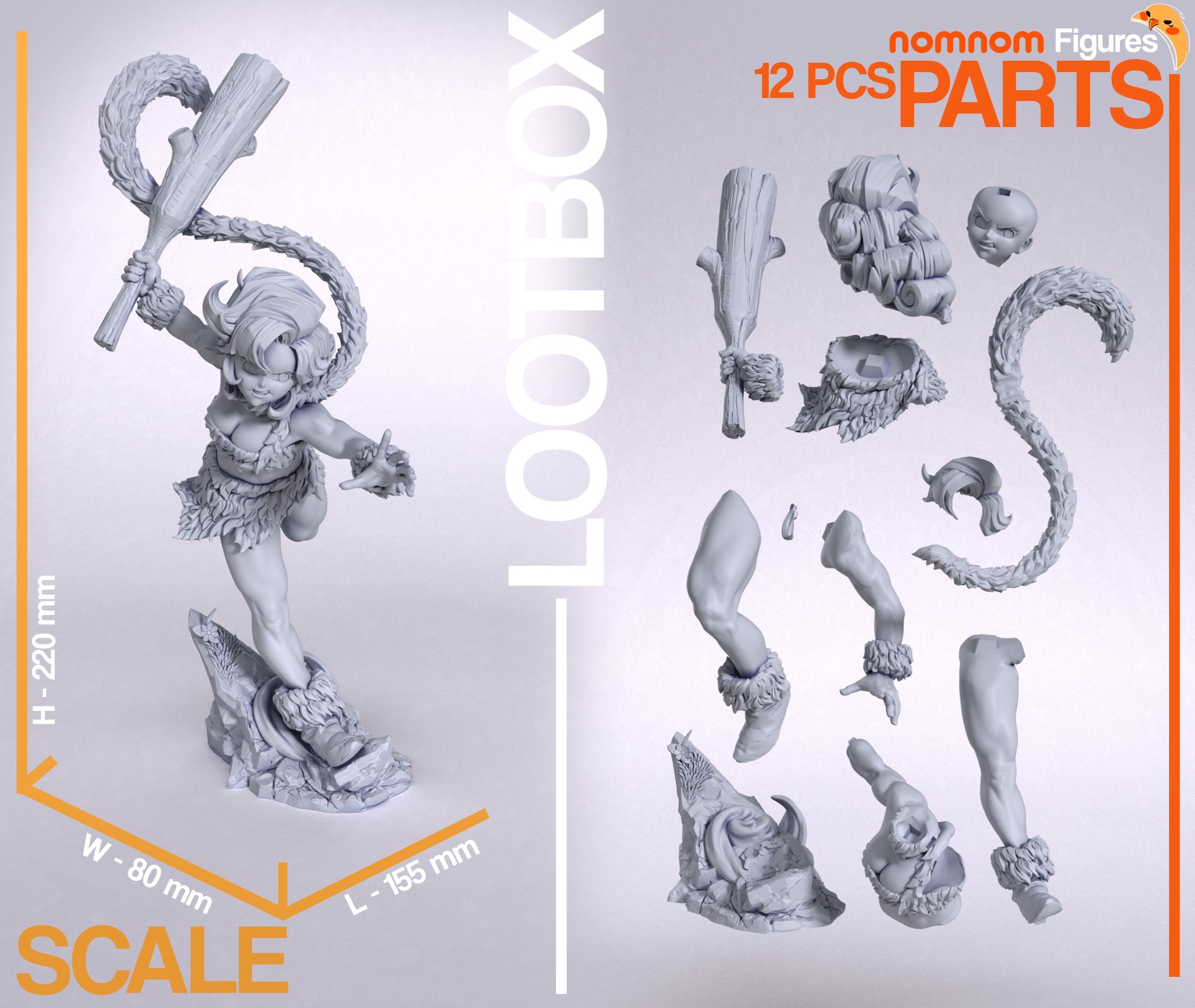 Ayla - Chrono Trigger - 1:10 Scale