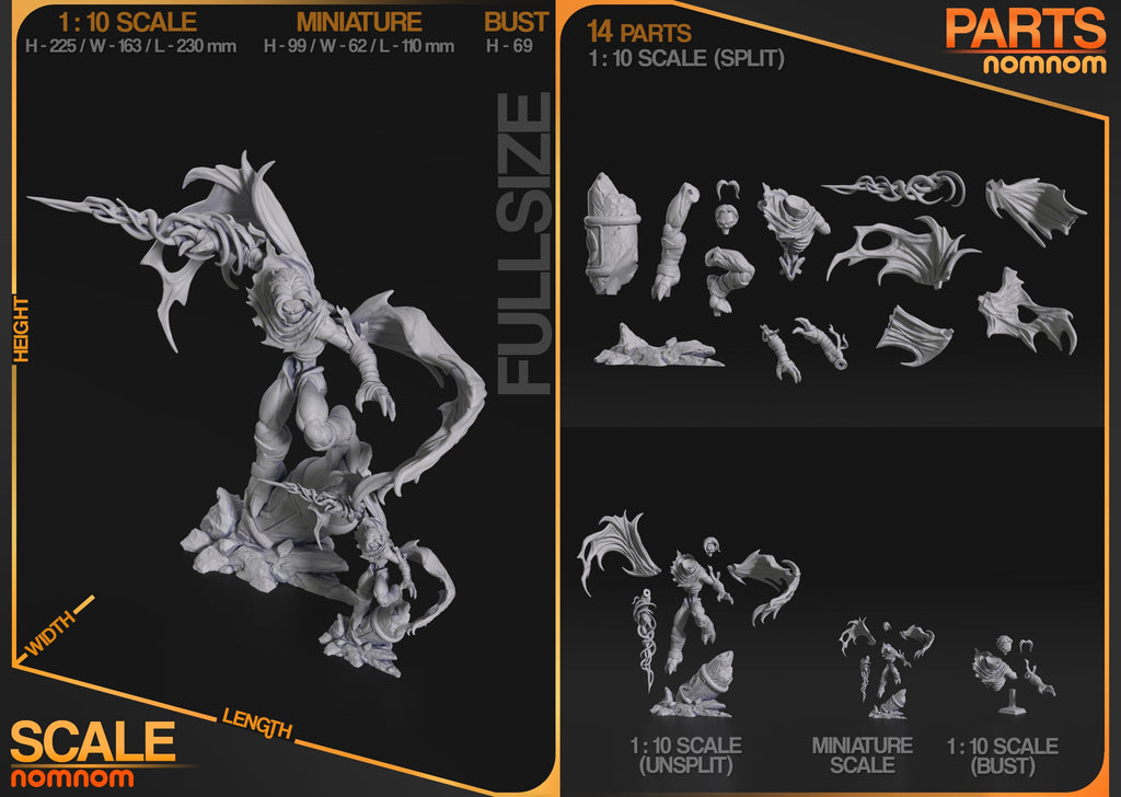 Raziel - Legacy of Kain: Soul Reaver - 75mm, 1:10 scale