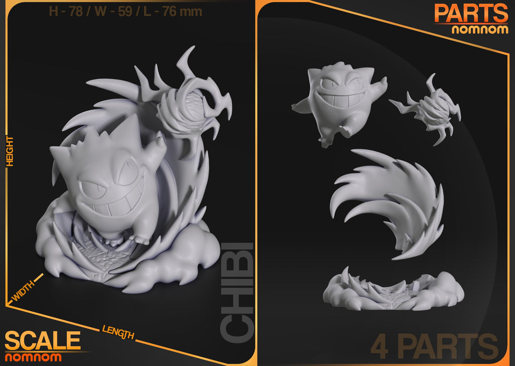 Chibi Gengar - Pocket Monsters
