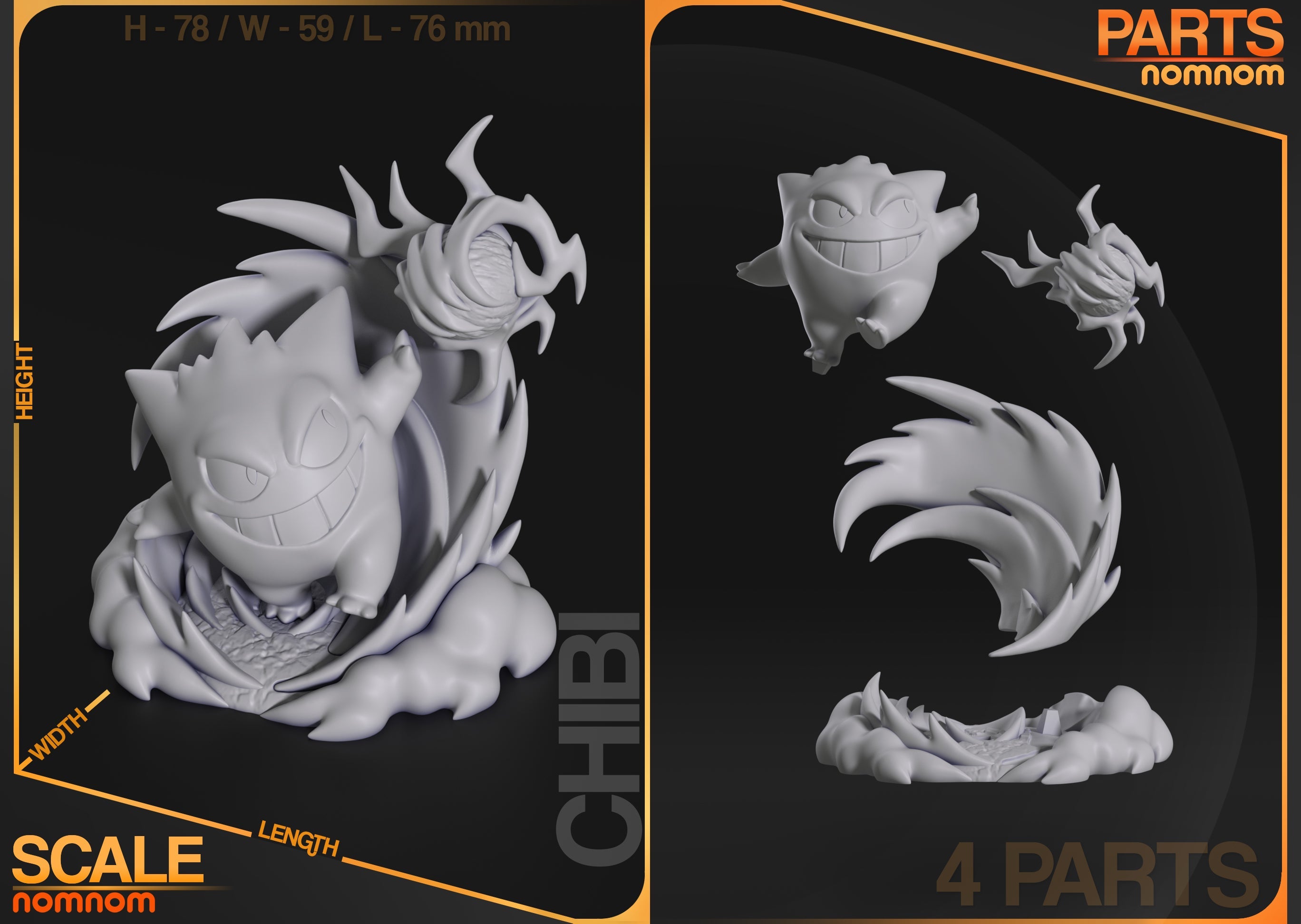 Chibi Gengar - Pocket Monsters