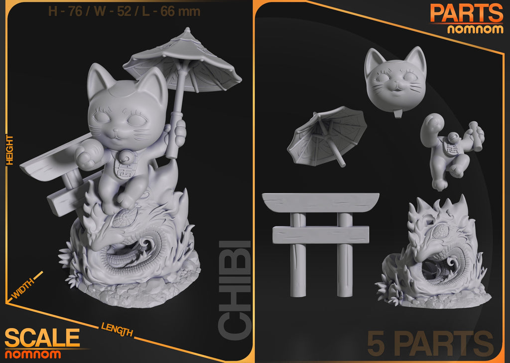 Chibi Turbo Granny Cat