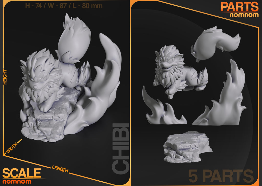 Chibi Arcanine - Pocket Monsters