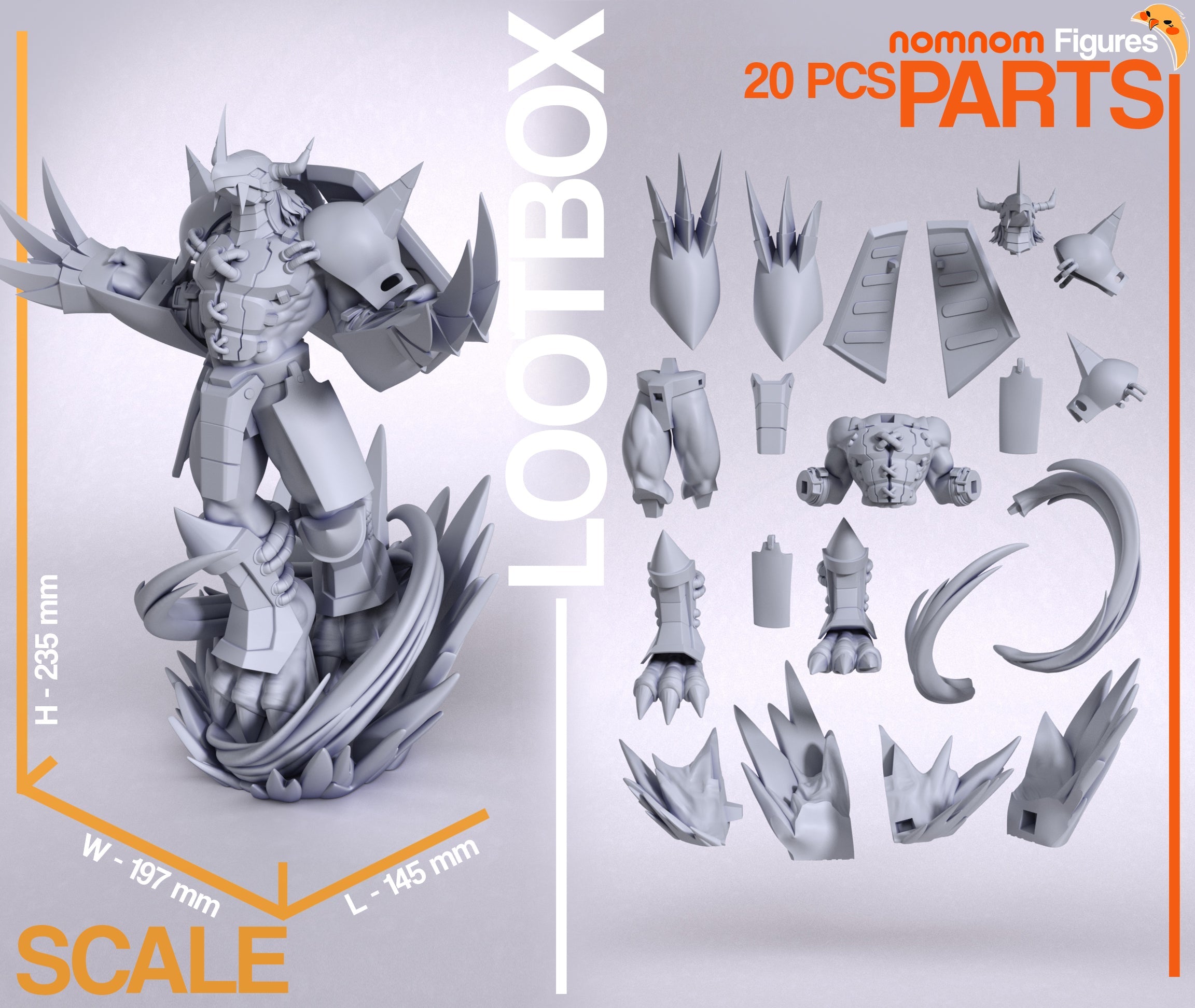 Wargreymon - Digimon - 1:10 Scale