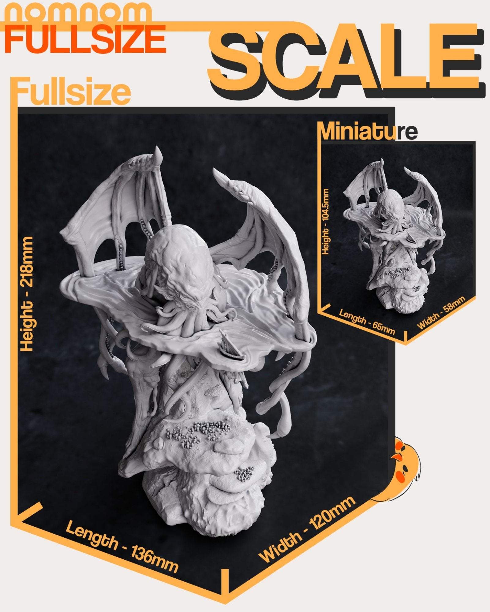 Cthulhu - Mythos - 75mm, 1:10 scale
