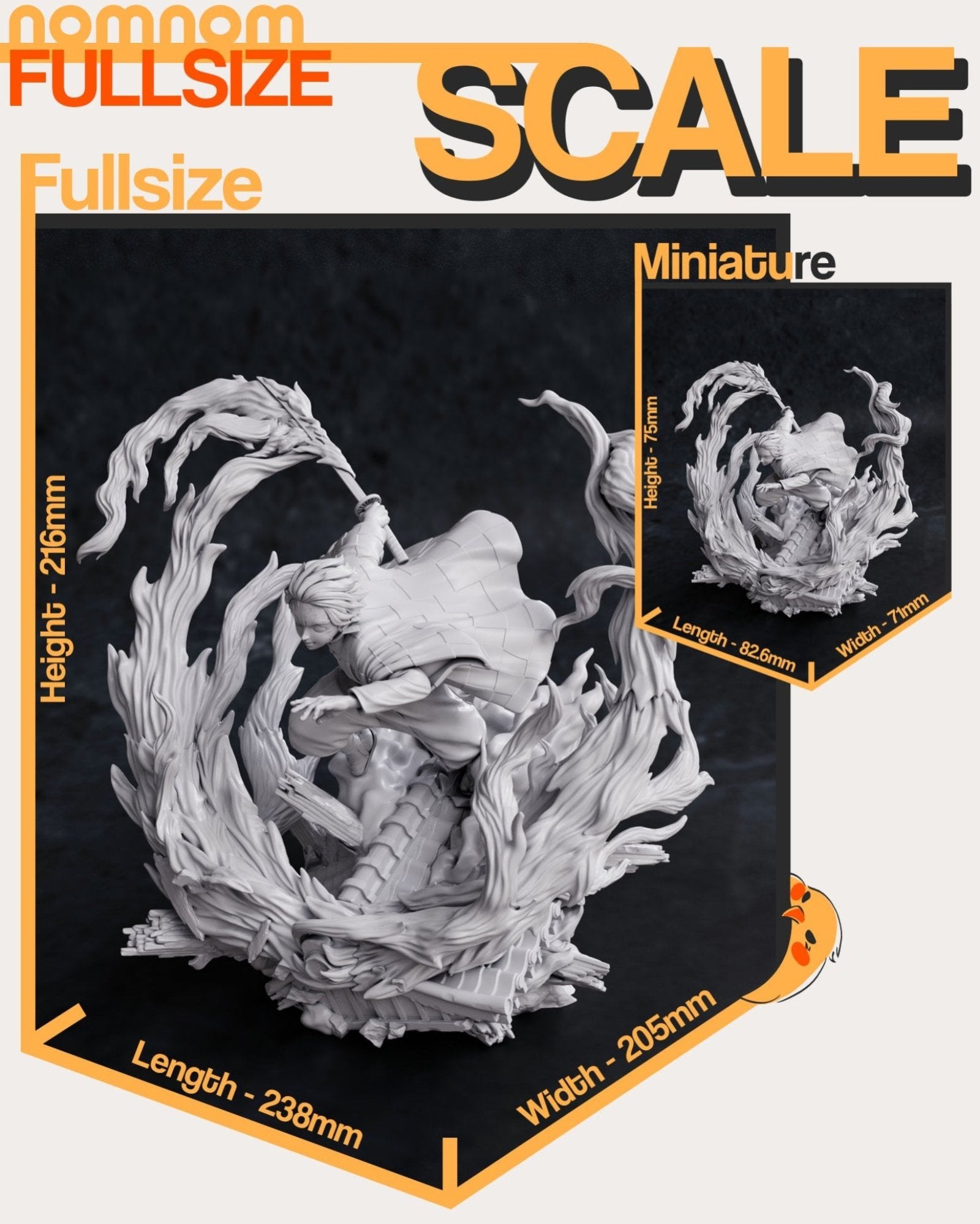 Tanjiro - Demon Slayer / Kimetsu no Yaiba - 75mm, 1:10 Scale