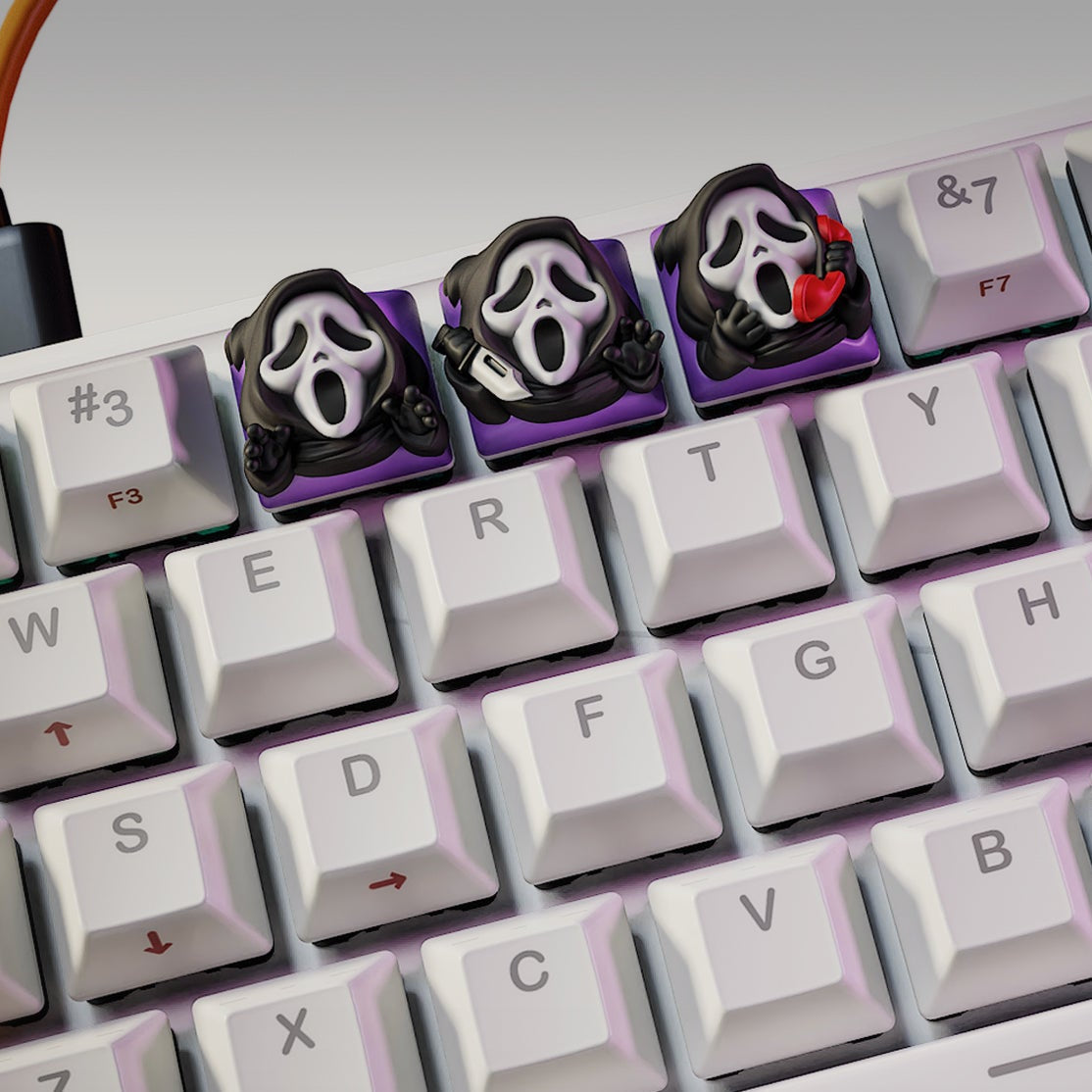 Ghostface - Halloween Style Keyboard Keycaps