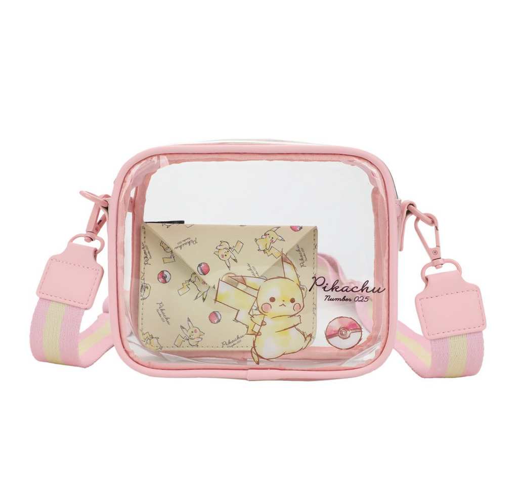 Pokémon Pikachu Number 025 Clear Crossbody Bag and Wallet