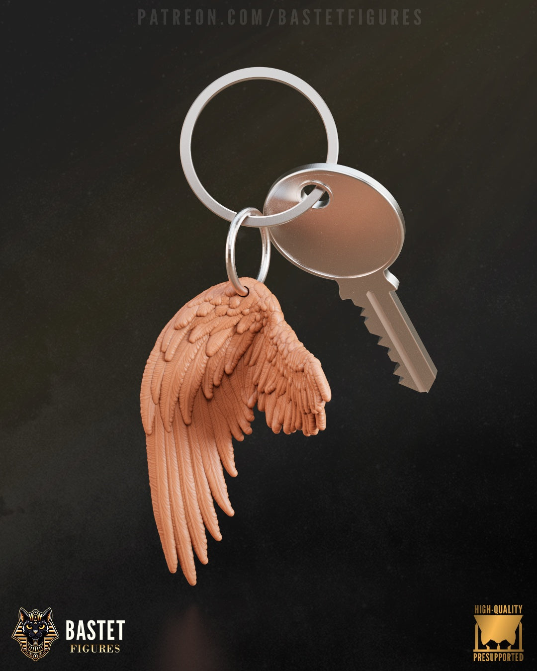 Sephiroth - Final Fantasy VII - One-Wing - Keychain