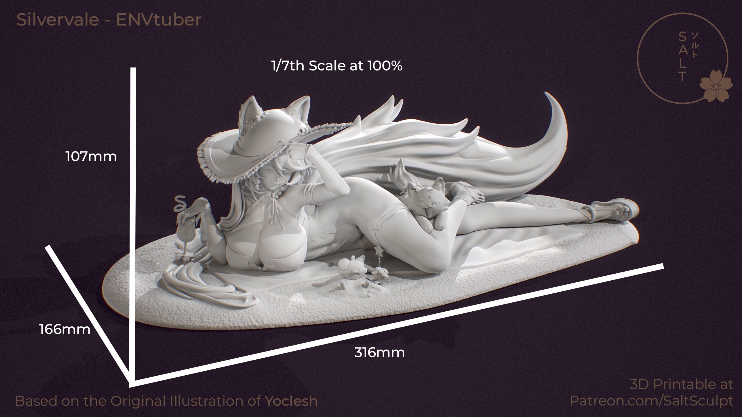 Silvervale - Vtuber (SFW/NSFW 18+ Only) - 1:7 Scale Figure