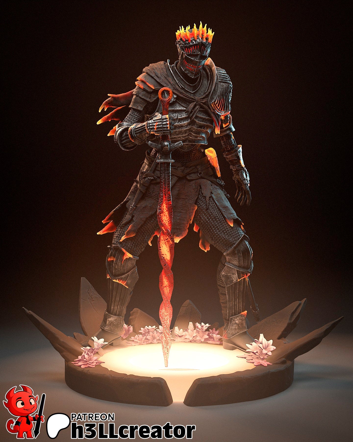Soul of Cinders - Dark Souls - 1:8 , Bust