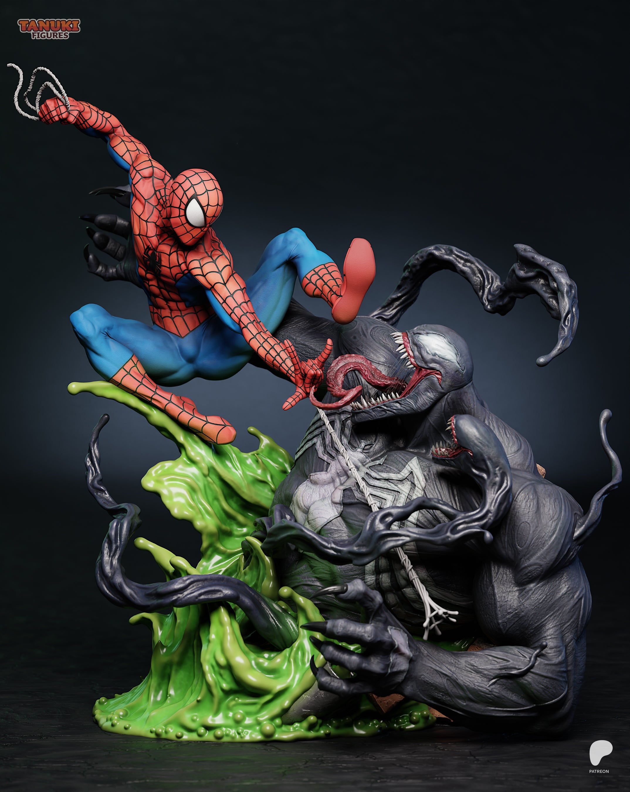Spiderman X Venom - Marvel Comics - 1:6 Scale, Busts