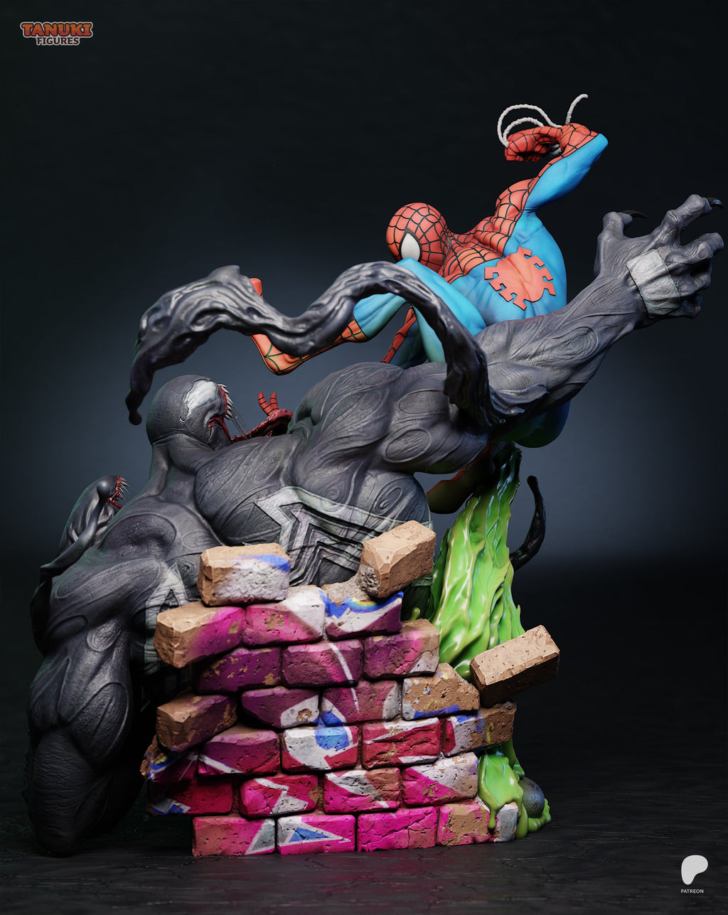 Spiderman X Venom - Marvel Comics - 1:6 Scale, Busts