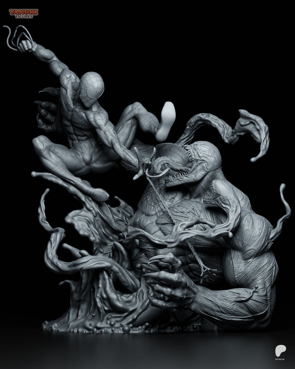Spiderman X Venom - Marvel Comics - 1:6 Scale, Busts