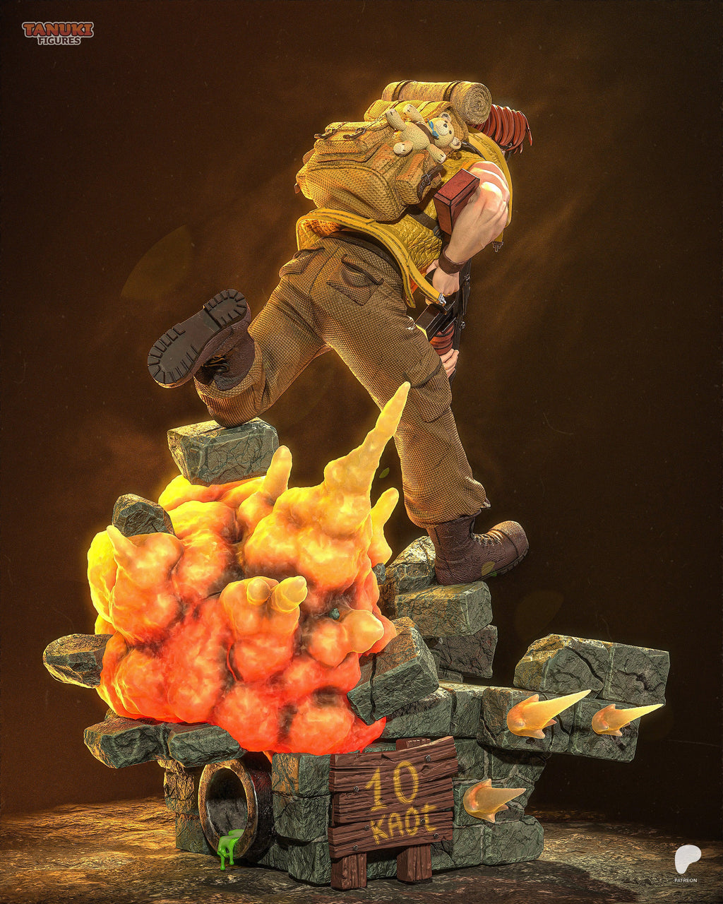 Tarma Roving - Metal Slug - 1:6 Scale & Bust