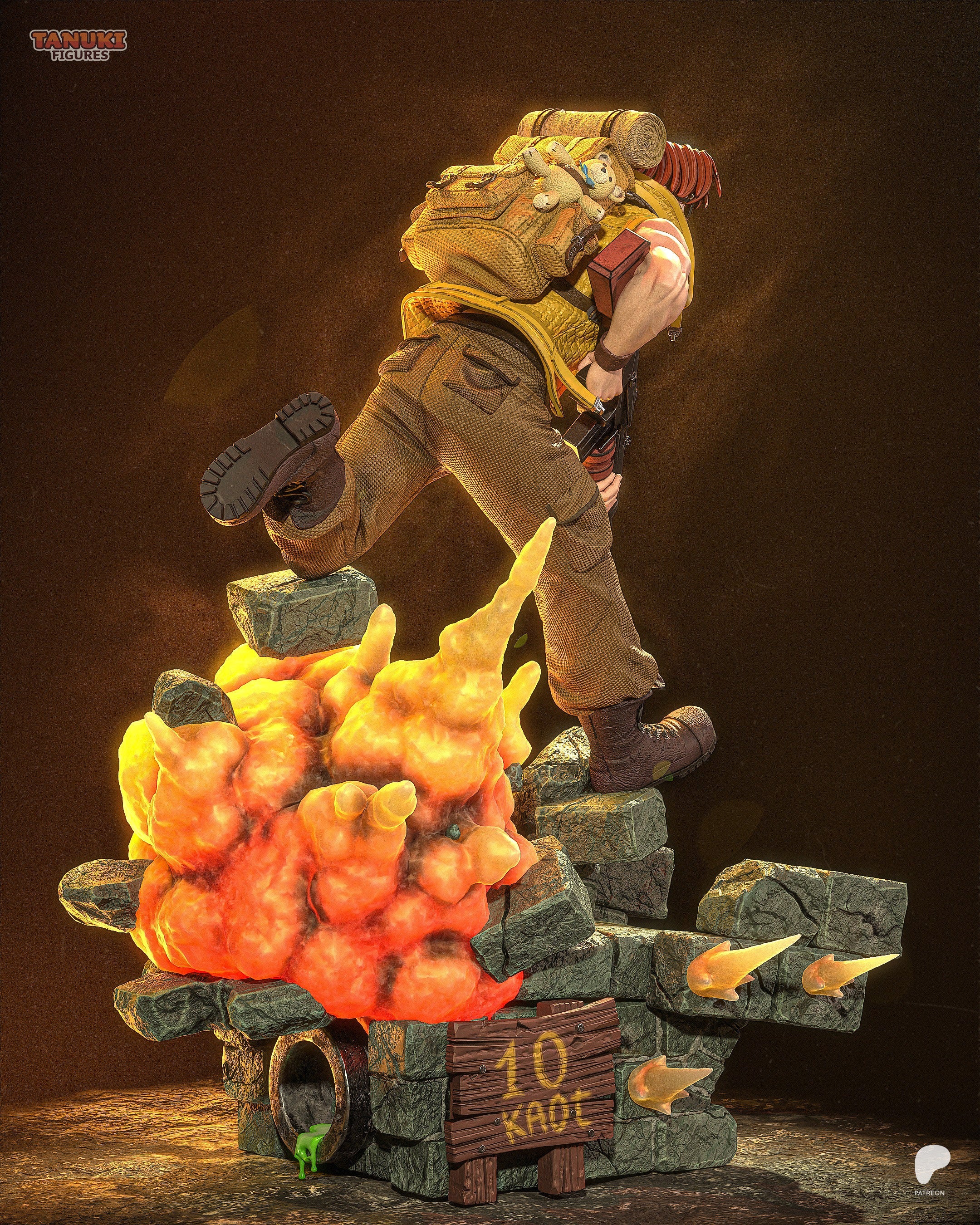 Tarma Roving - Metal Slug - 1:6 Scale & Bust
