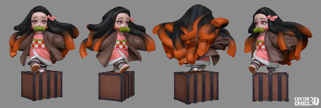 Chibi Nezuko - Demon Slayer / Kimetsu no Yaiba - 75mm, 1:10 Scale