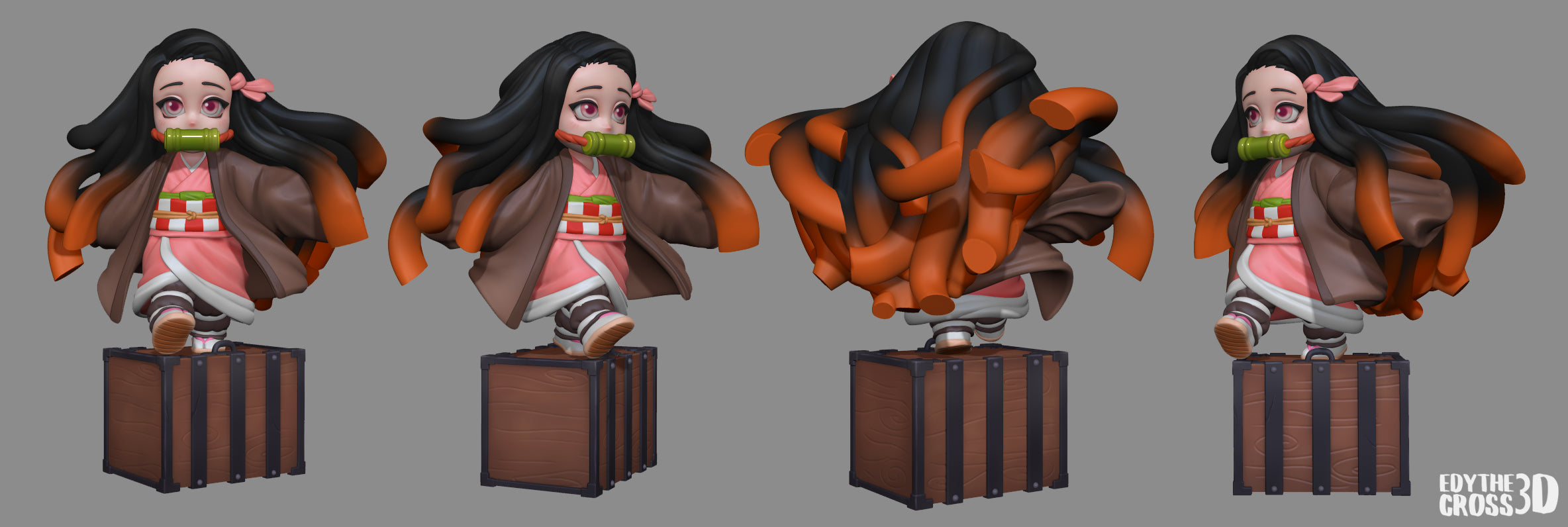 Chibi Nezuko - Demon Slayer / Kimetsu no Yaiba - 75mm, 1:10 Scale