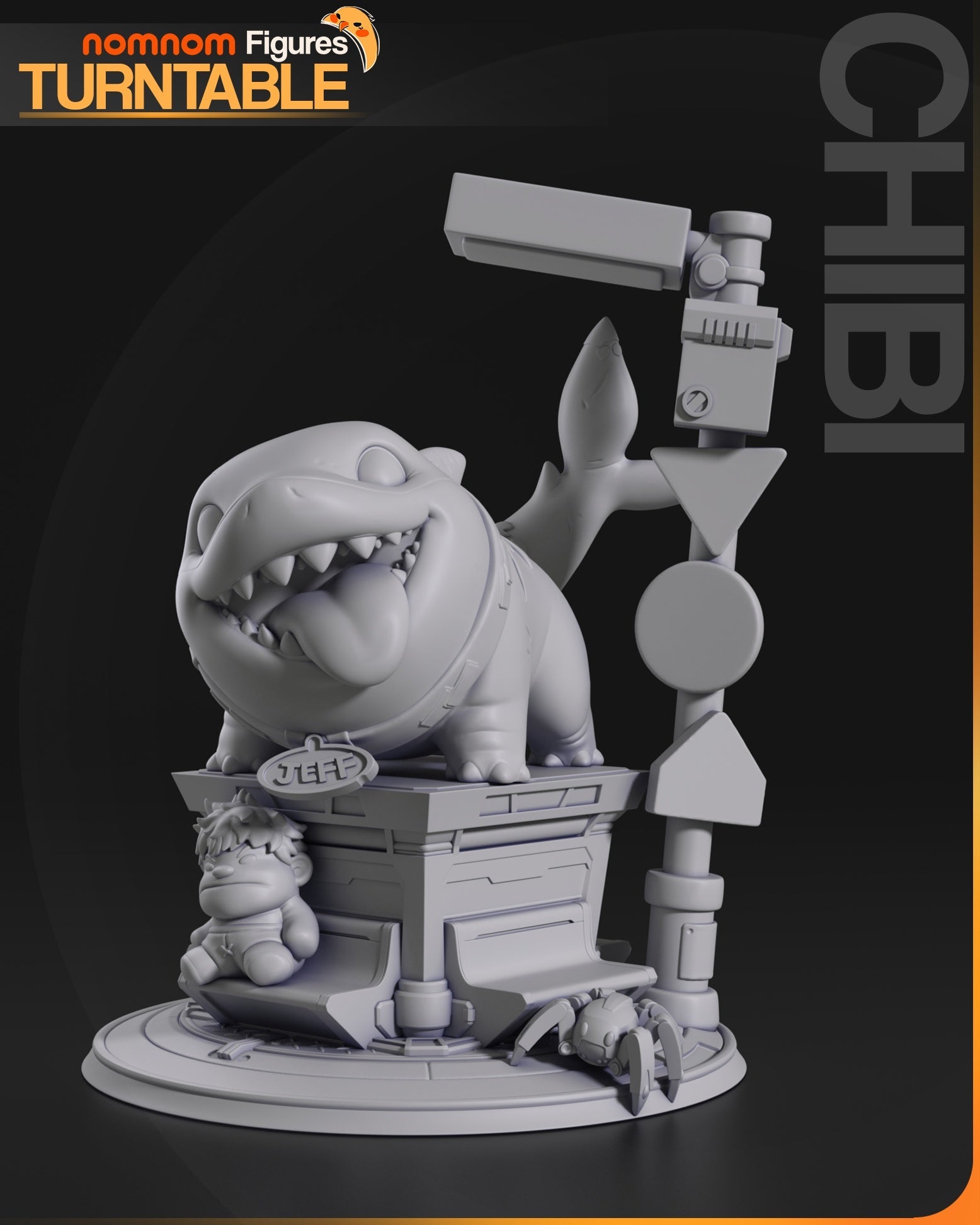 Chibi Jeff the Shark - Marvel Rivals - 4"