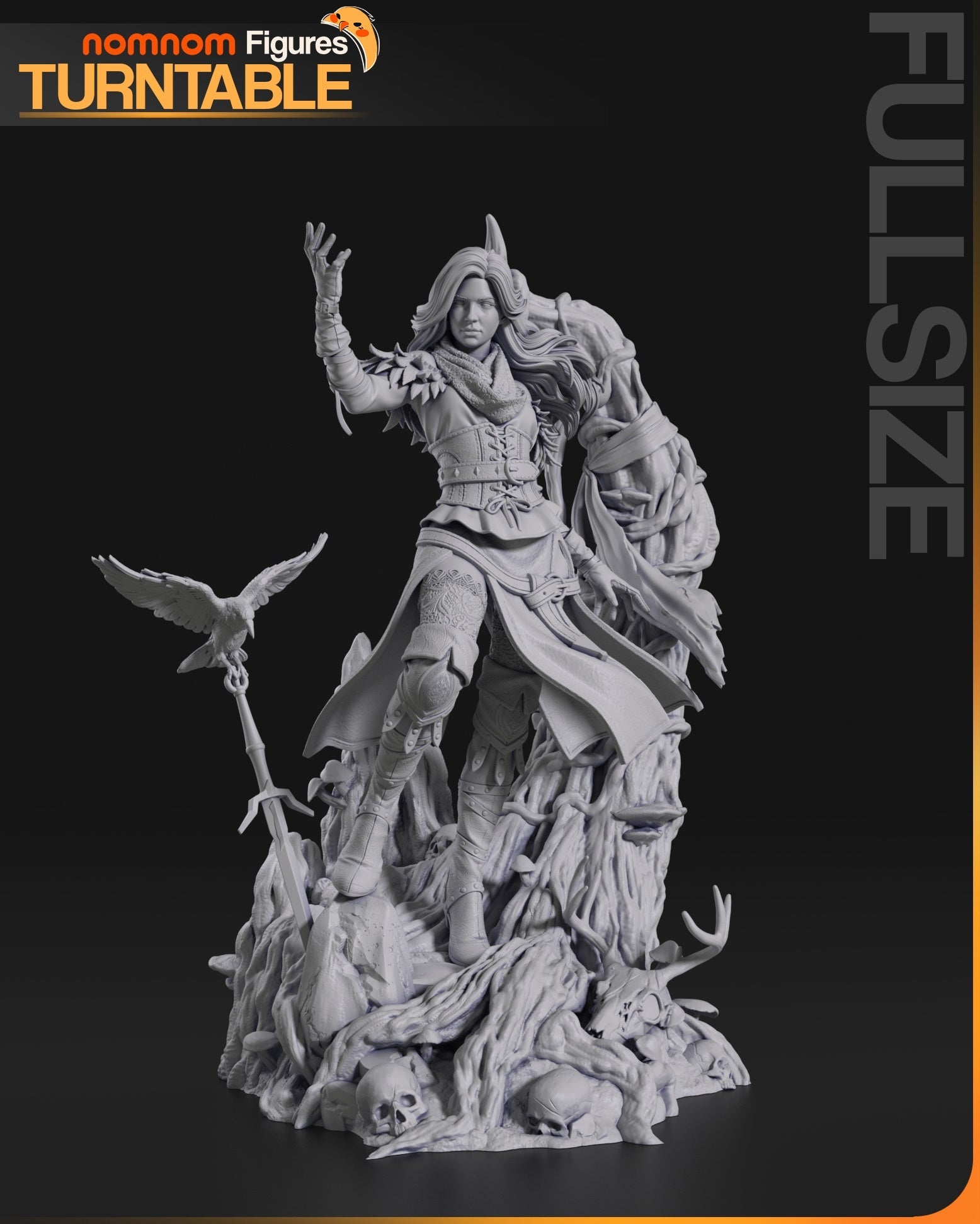Yennefer - Witcher - 75mm, 1:10 Scale, Bust