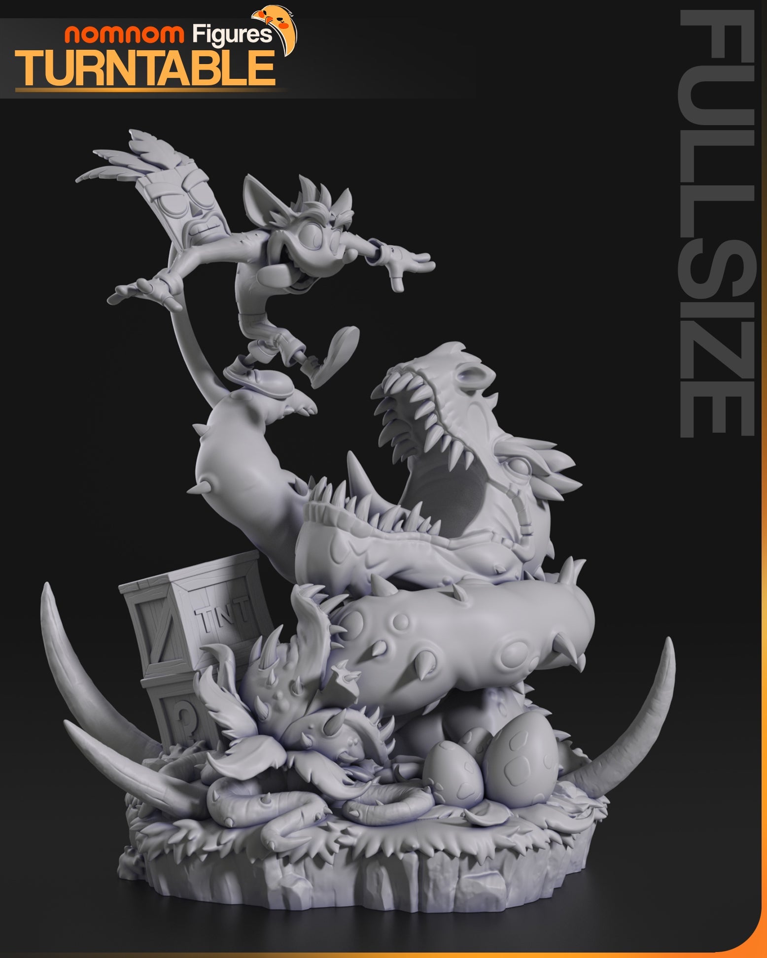 Crash Bandicoot - 75mm, 1:10 Scale, Bust