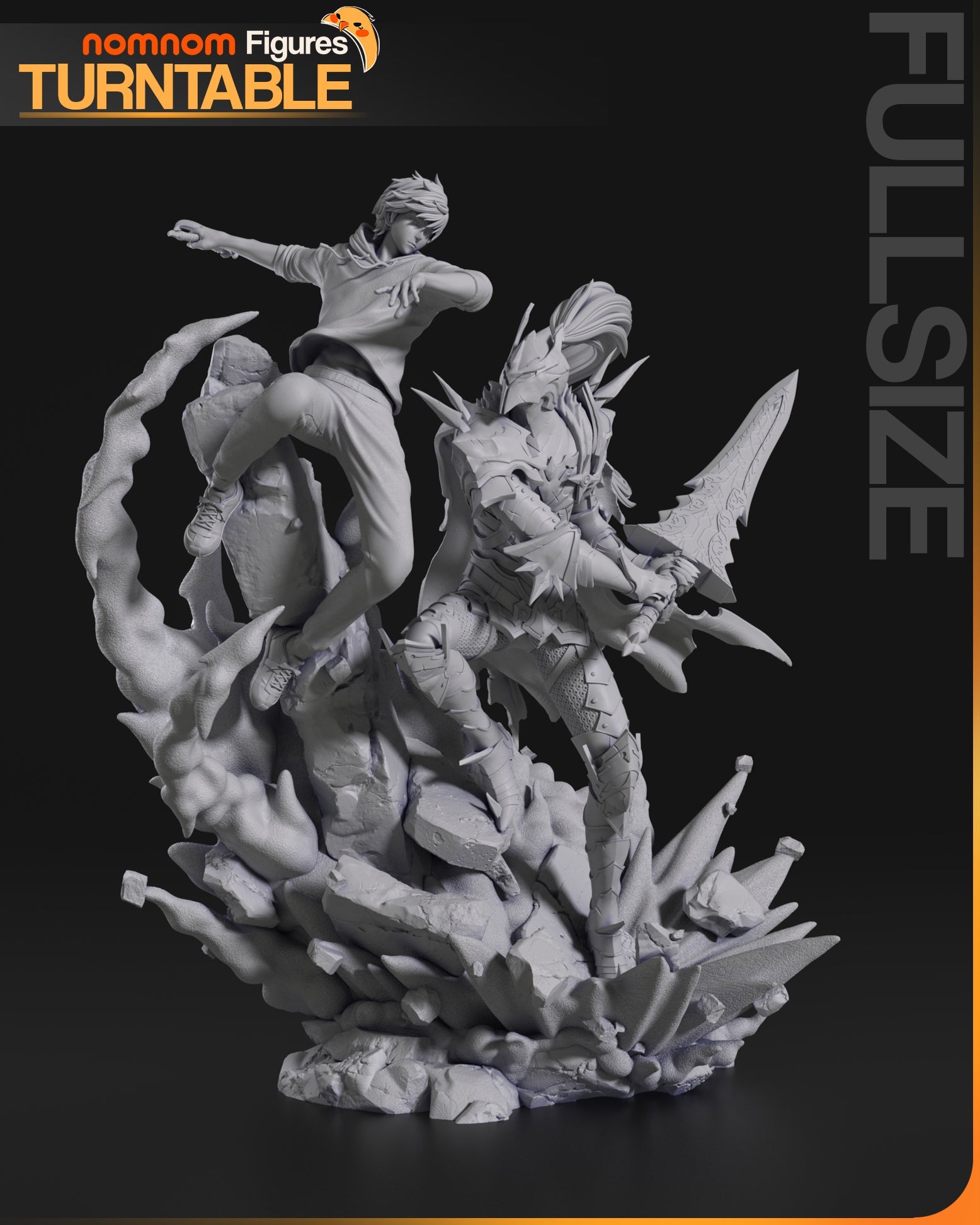 Sung Jinwoo X Igris - Solo Leveling - 75mm, 1:10 Scale, Bust