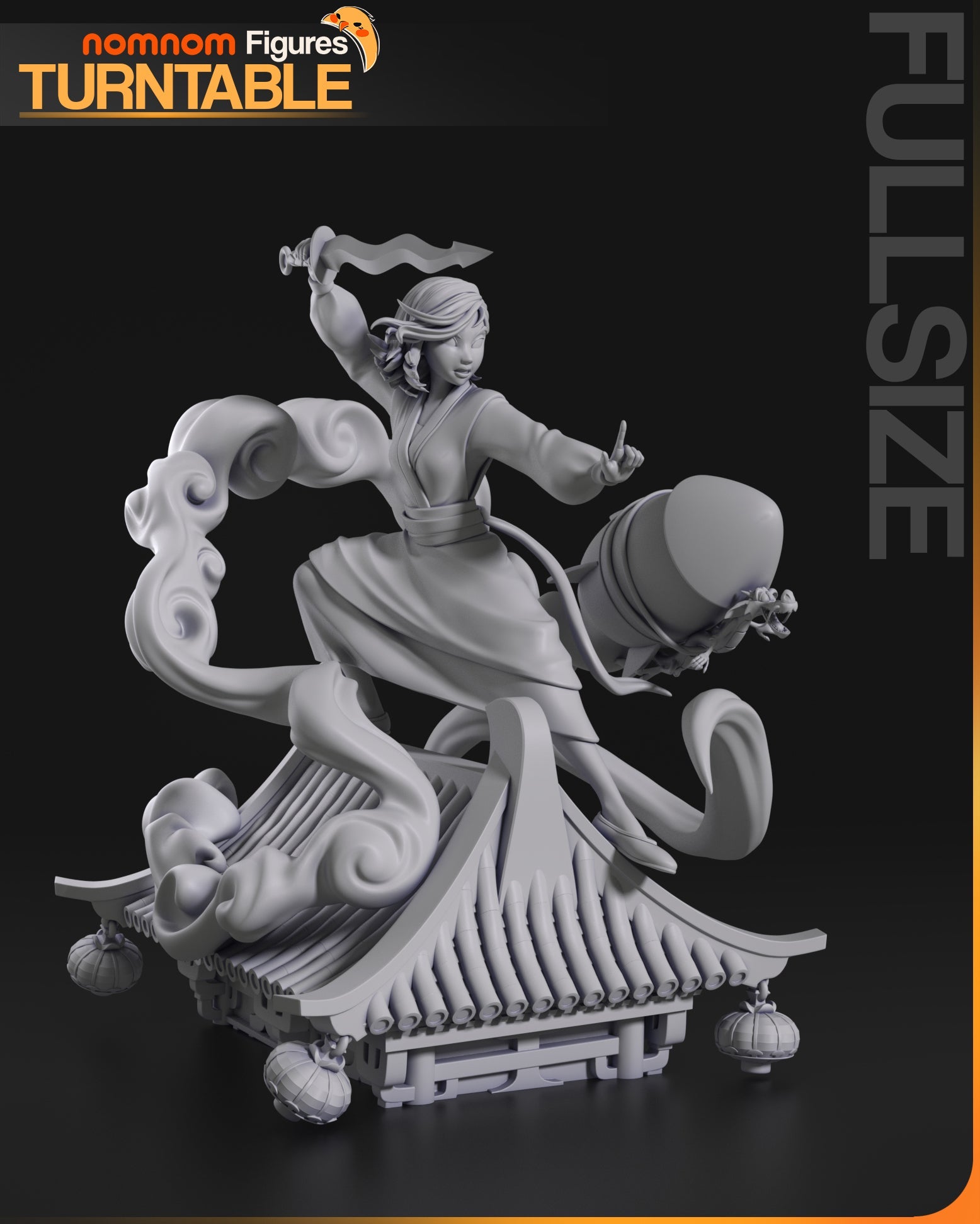 Chinese Warrior - 75mm, 1:10 Scale, Bust