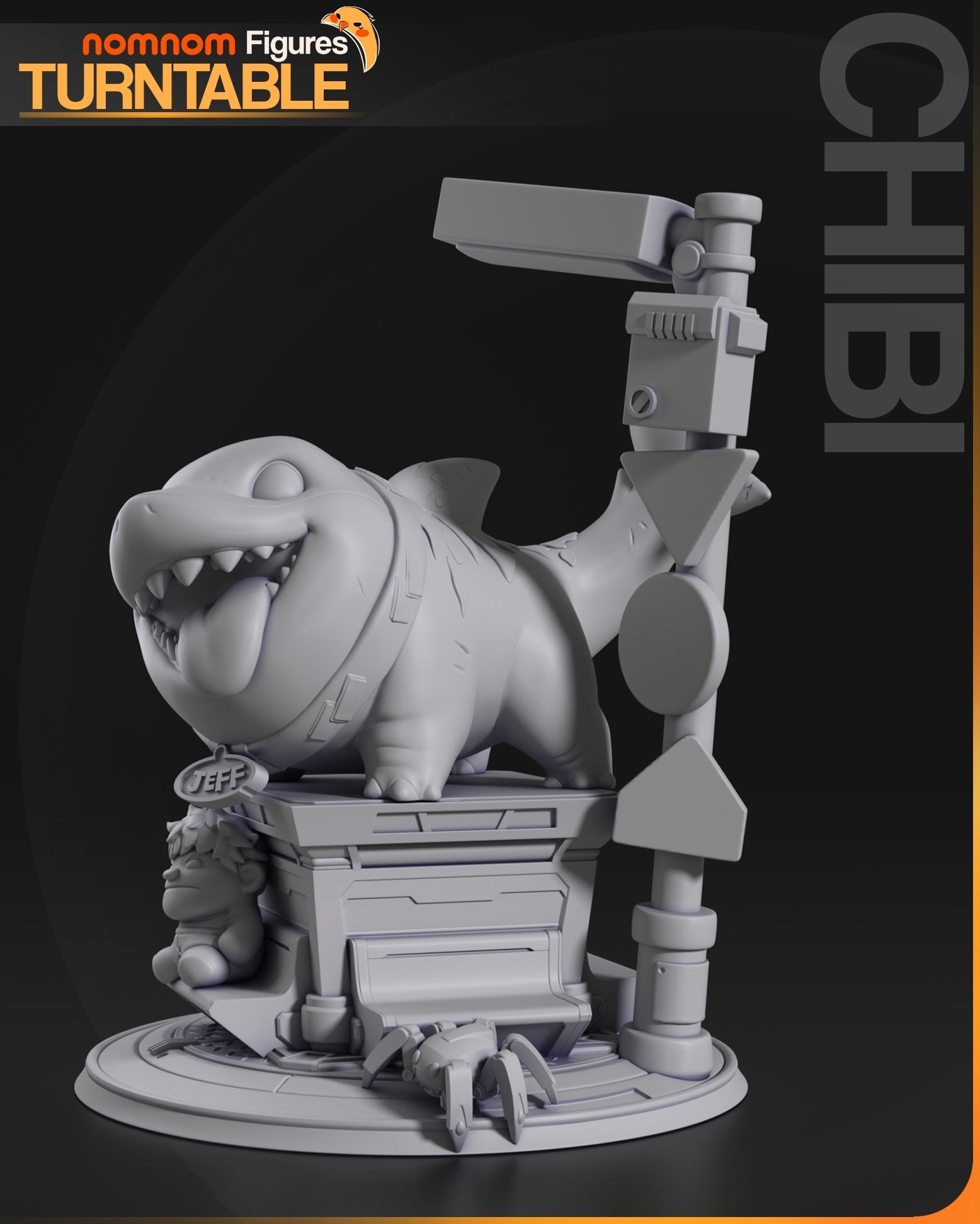 Chibi Jeff the Shark - Marvel Rivals - 4"
