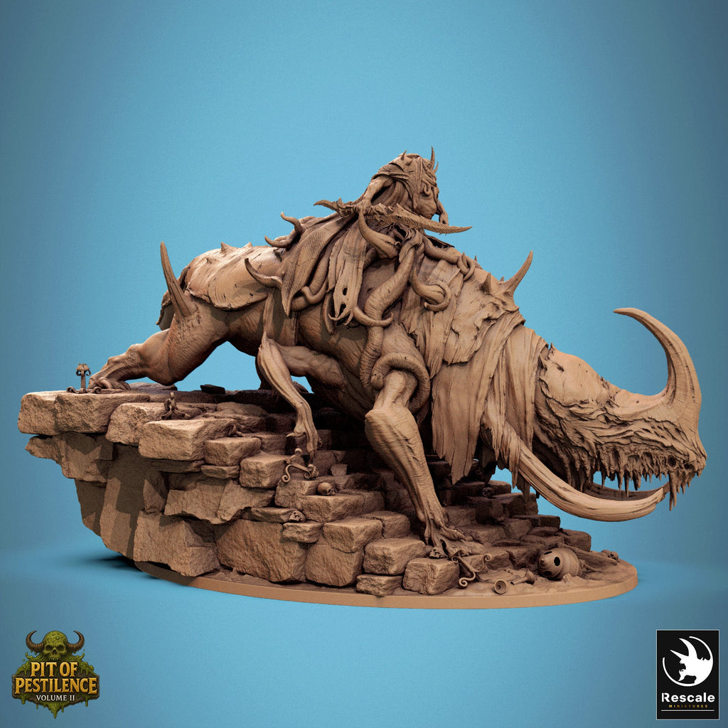 Tyrant of the Mawcoil – Monster & Mounted Beast Miniature