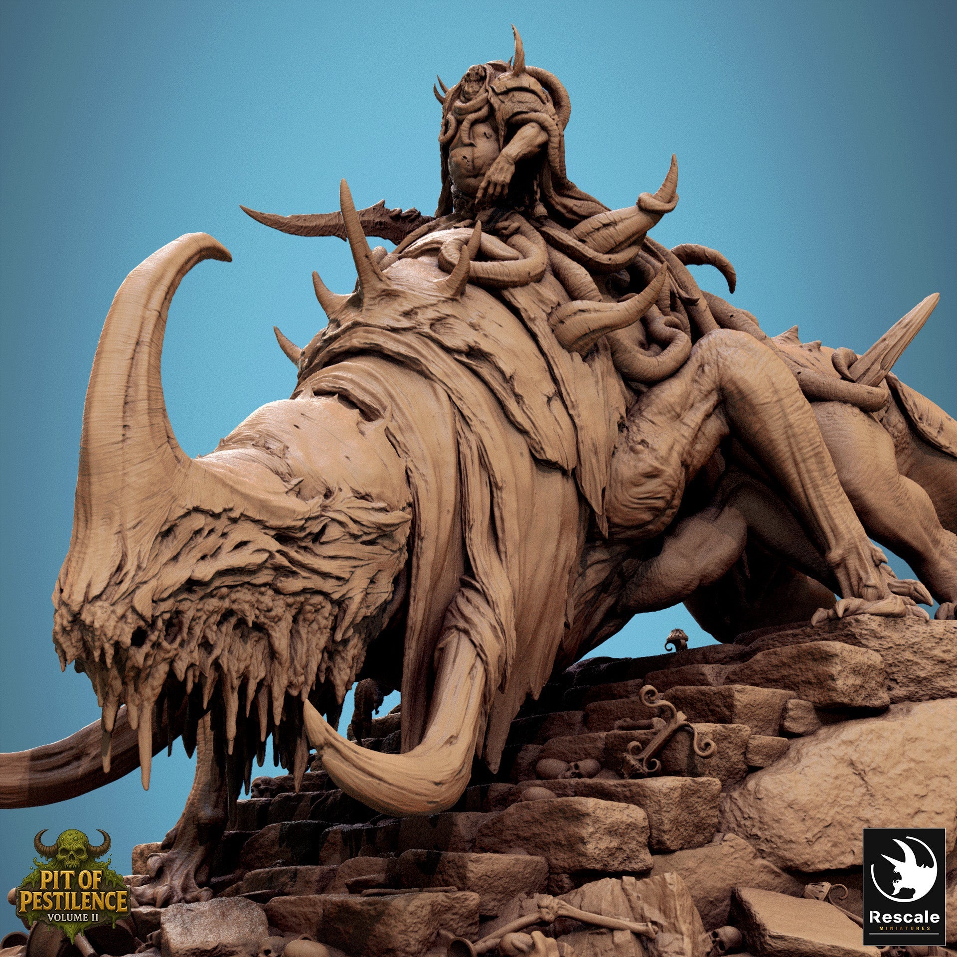 Tyrant of the Mawcoil – Monster & Mounted Beast Miniature