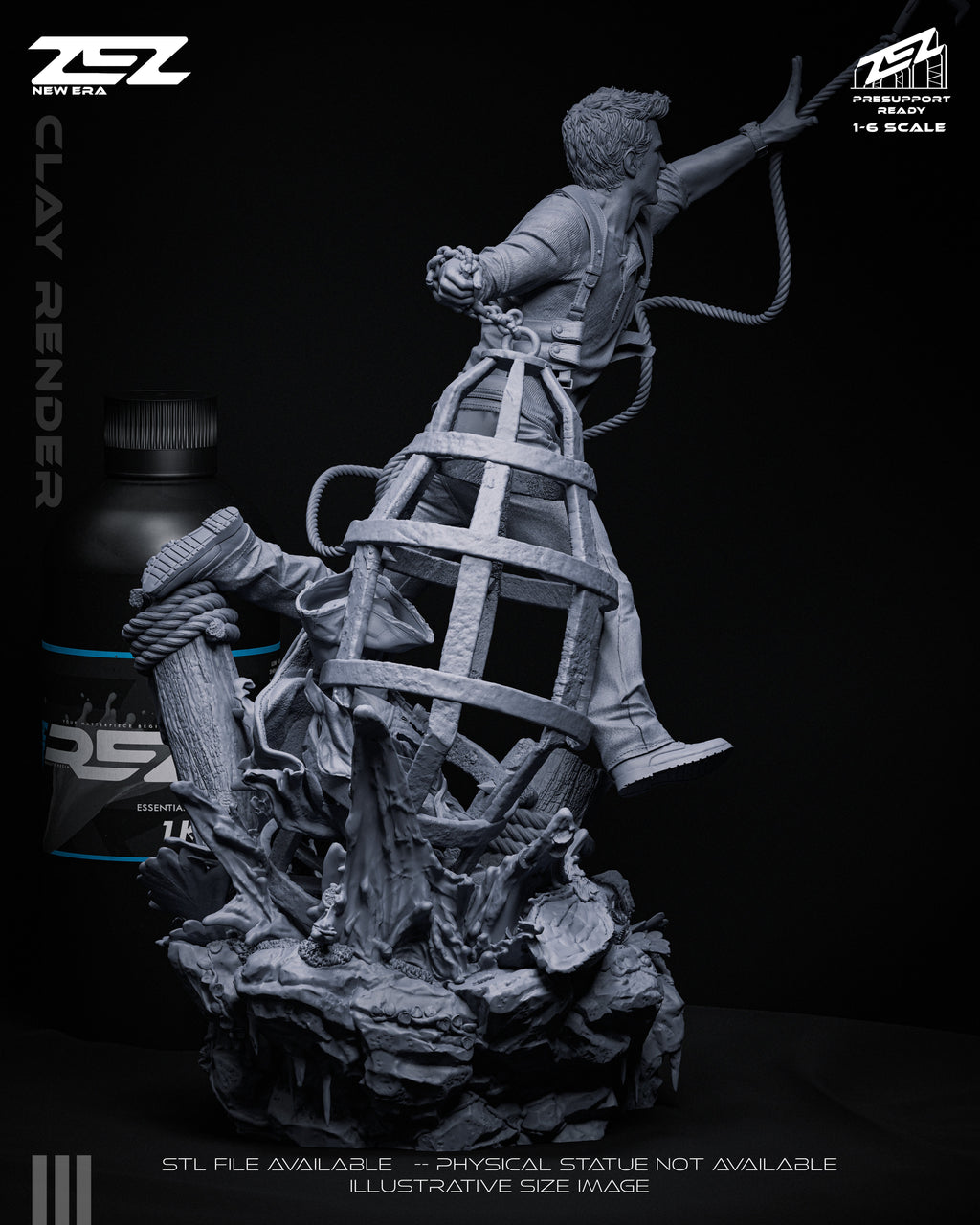 Nathan Drake - Uncharted - 1:6 Scale, Bust