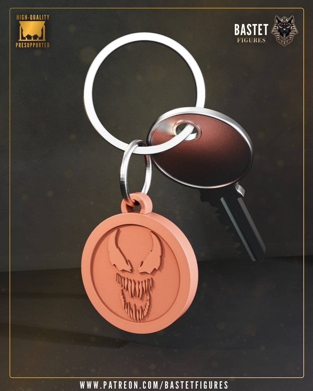 Venom  - Marvel Comics - Emblem - Keychain