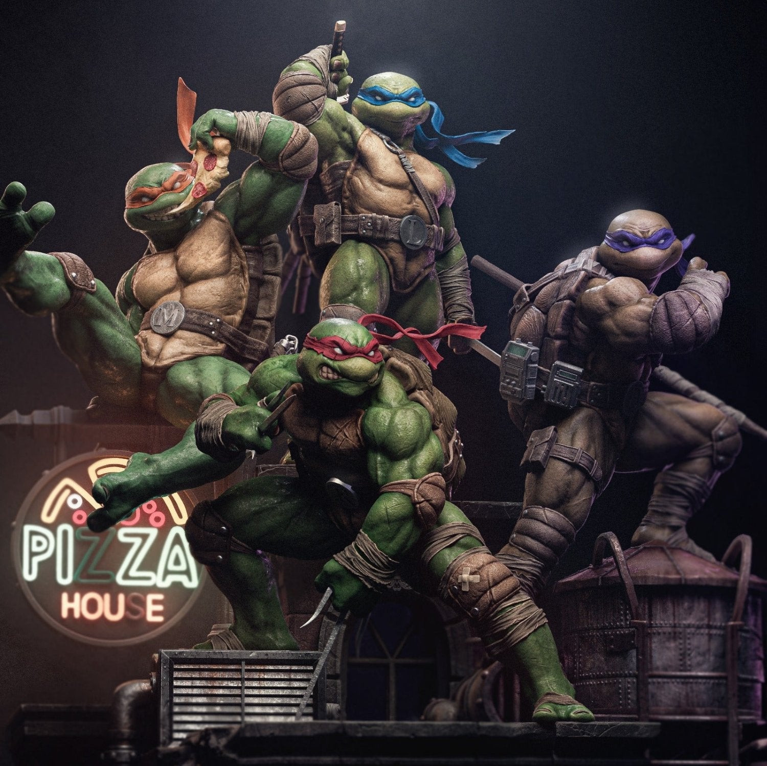 TMNT - Ninja Turtles - 1:9 Scale Figures