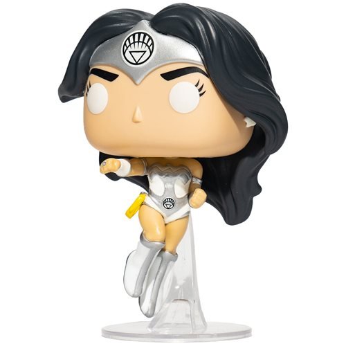 Funko POP Heroes: DC Comics Wonder Woman 80th Anniversary White Lantern GITD - Entertainment Earth Exclusive