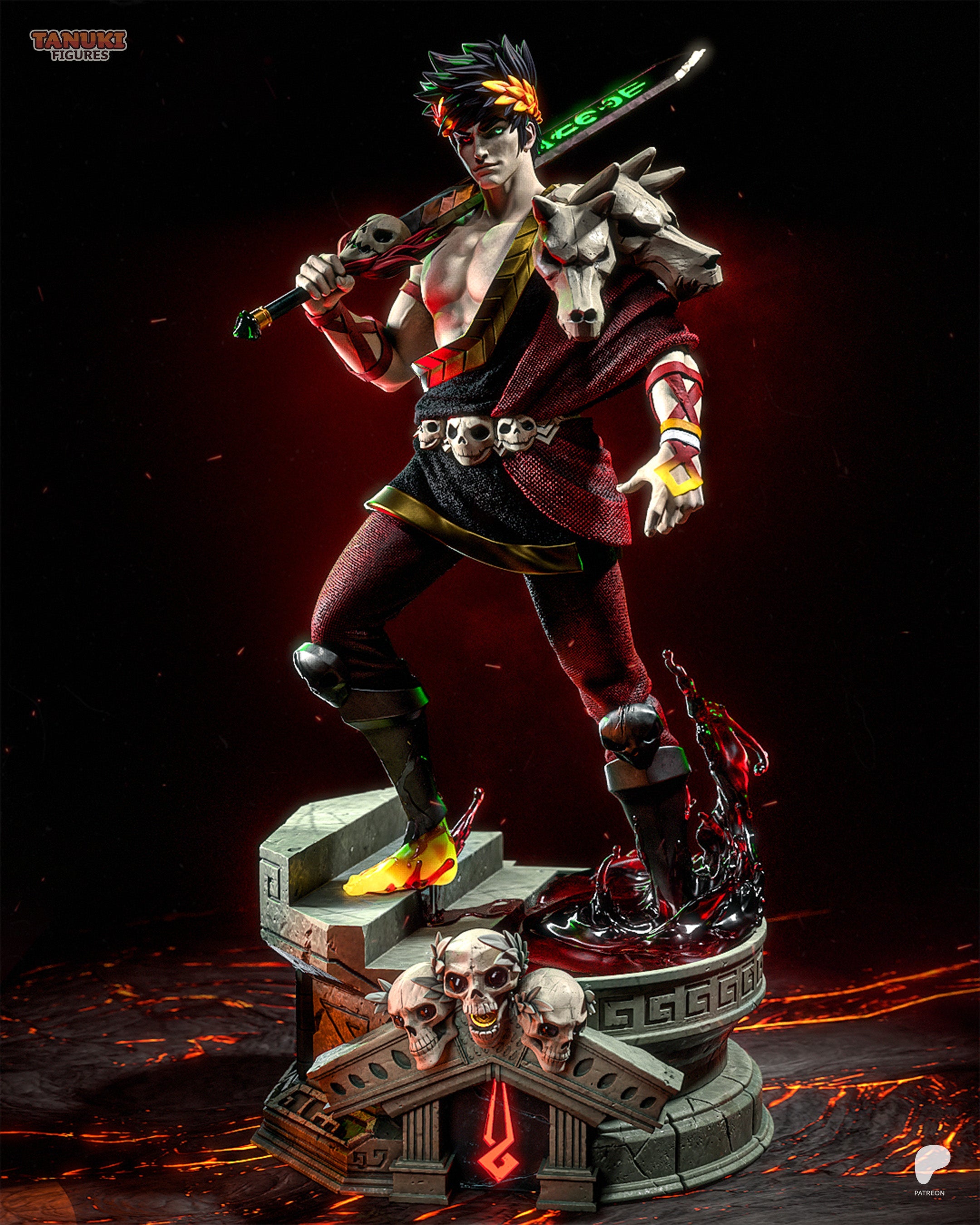 Zagreus - Hades - 1:6 Scale & Bust