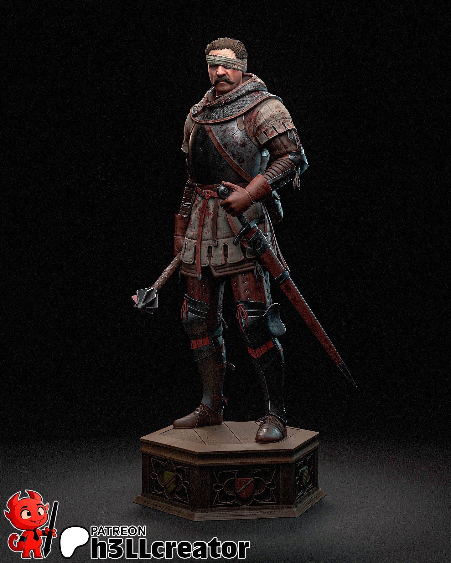 Jan Zizka - Deliverance, Kingdom Come -  1:8 Scale, Bust