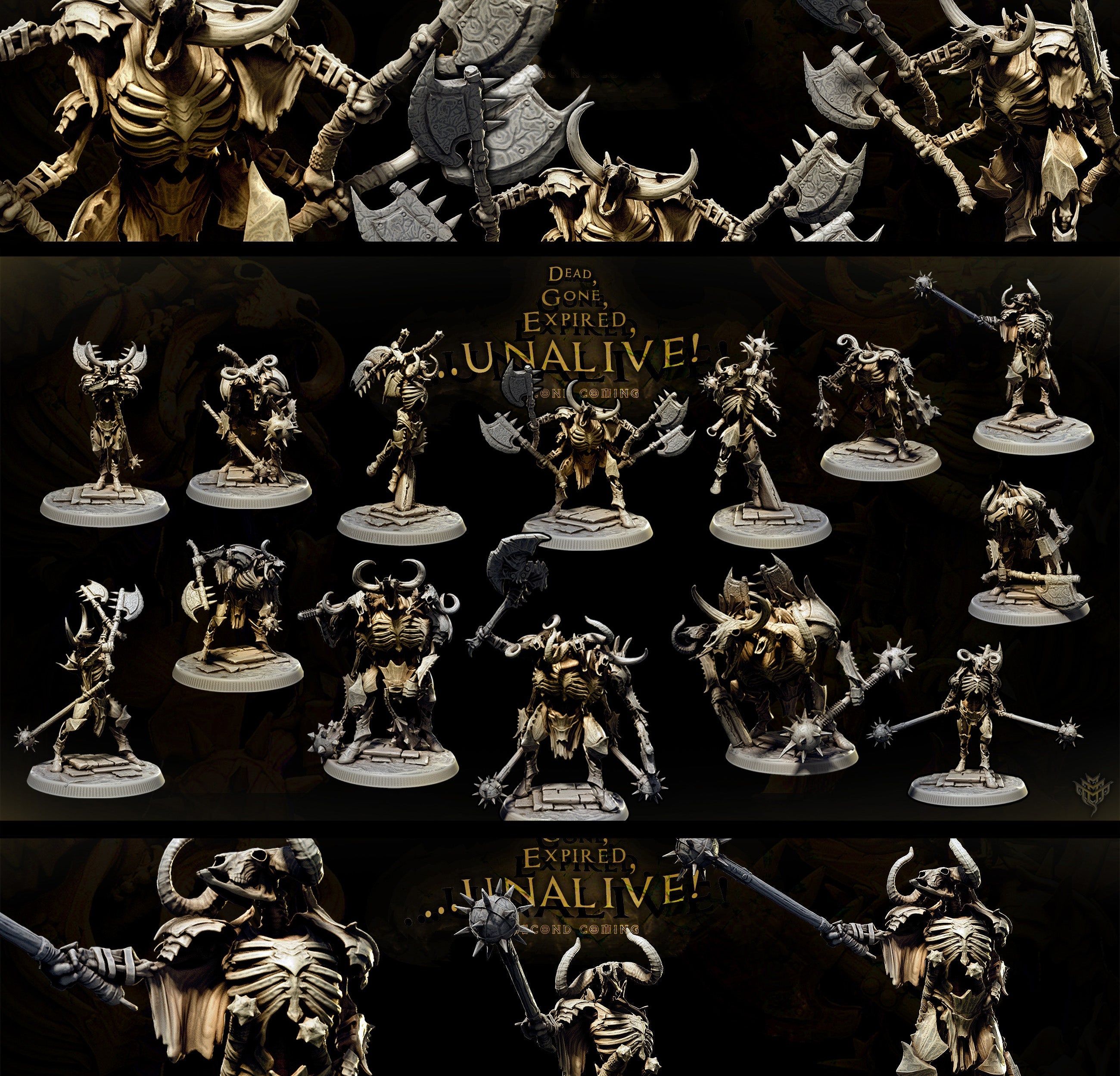 Skele-Taur Army Set – Undead Minotaur Warriors