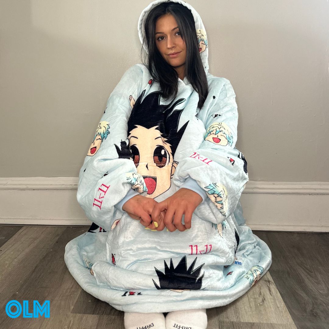 Hunter x Hunter Wearable Blanket Hoodie for Kids & Adults