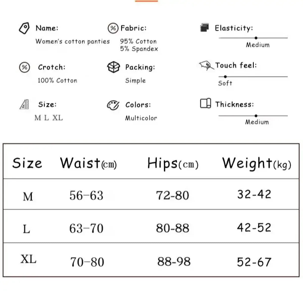 Cute Cartoon Bear Cotton Panties - Mid Waist Sexy Lingerie Set